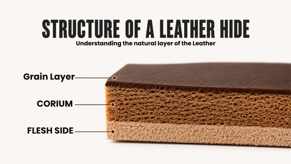 Structure of a Leather Hide | Grain, Corium & Flesh Side